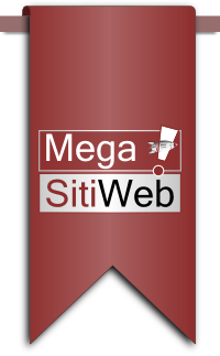 drappo con logo mega siti web